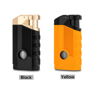 CIGARLOONG Briquet à cigare portable 3-en-1, torche coupe-vent en alliage de zinc, briquet à cigare à haute puissance pour allumer les <span class=keywords><strong>cigarettes</strong></span> - Product Image 1