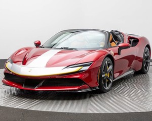 Dernier modèle rouge 2024 <span class=keywords><strong>Ferrari</strong></span> SF90 Spider Assetto Fiorano, voiture d'occasion, intérieur clair, sièges en cuir, <span class=keywords><strong>SUV</strong></span>, toit ouvrant, camionnette, au meilleur <span class=keywords><strong>prix</strong></span> - Product Image 1