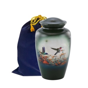 Urne colibri grande urne verte pleine grandeur urne funéraire et commémorative pour adultes pour cendres humaines 200 lb avec sac - Product Image 1