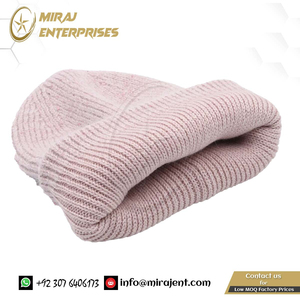 Gorro de piel de conejo liso para mujer, gorro de punto grueso y cálido, nueva moda 2022, gorro de invierno de Cachemira suave de Angora para mujer - Product Image 5