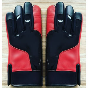 Guantes de Bateo de Béisbol Profesionales KANDARI SPORTS de Cuero Antideslizante con Diseño de Logotipo Personalizado, Cierre de Velcro, Ligeros y de Primera Calidad - Product Image 4