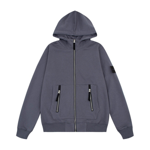 Men's Autumn Crocheted Regular Fit Hoodies 2025 Customized Breathable 100% Cotton Anti-Pilling Printing Your Brand Logo Fleece - Product Image 4