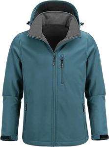 Chaqueta Softshell para Hombre, Venta al por Mayor de Fábrica, Logotipo Personalizado, Chaqueta Impermeable para Hombre, Chaqueta Cortavientos Ligera para Senderismo - Product Image 4
