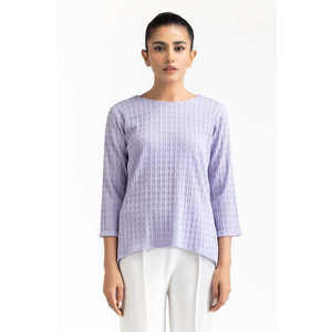 เสื้อป๊อปลินสีม่วงรุ่นพื้นฐาน WM-KTP23-108 คุณสมบัติระบายอากาศได้ดี - Product Image 5