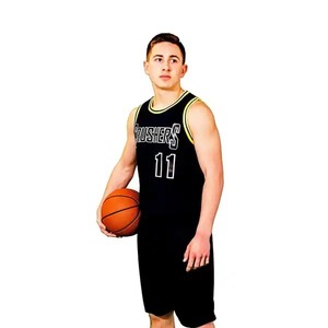 Uniforme de basket-ball unisexe personnalisé en sublimation, antibactérien, respirant, grande taille, séchage rapide, 100% polyester - Product Image 6