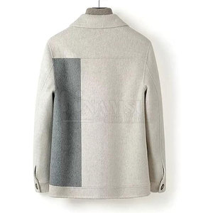 Long Sleeves <b>Slim</b> <b>Fit</b> <b>Men</b> Wool <b>Jackets</b> Winter Wear Breathable Light Weight <b>Men</b> Wool <b>Jackets</b> - Product Image 2
