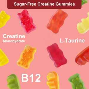 プライベートラベルクレアチン一水和物ガム5000mg-ビーガン筋肉の成長と脳機能のサポート - Product Image 5