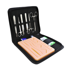 Premium Medical Students Practice <b>Suture</b> <b>Kit</b> High Quality Stainless Steel Instruments with <b>Suture</b> Training Skin Pad - Product Image 1