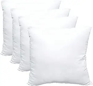 高品質の枕インサート、代替ポリエステル枕、ソファクッション (白、18 "x 18")