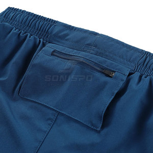Men's Eco-Friendly Casual Gym Shorts High Quality Breathable Quick Dry with Elastic Waist <b>Mid</b> Waist Solid Pattern Plain Color - Product Image 3