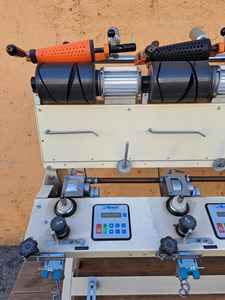 Machine à filer textile manuelle Cone Simet à 6 broches pour un diamètre de 175 mm et un rouleau rainuré de 126 mm pour le coton et la laine - Product Image 5