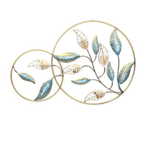 Art mural en métal en forme de feuille de ginkgo de grande taille, décoration murale moderne en fer forgé à la main pour le salon, la chambre à coucher, la décoration d'hôtel - Product Image 3