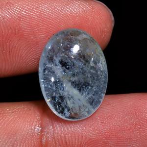 Cabujón de Aguamarina azul natural, piedra preciosa suelta pulida para hacer joyas, piedra semipreciosa para collares y anillos, venta al por mayor - Product Image 3