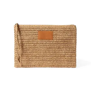 Borsa Clutch Personalizzata in Rafia Volos, Gadget Promozionale in Carta Personalizzabile - Product Image 1
