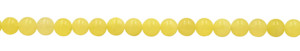 Cuentas de Jade Amarillo Natural de 10 a 12 mm, Forma Redonda Lisa, Hilo de 13 Pulgadas para la Fabricación de Joyas - Product Image 5