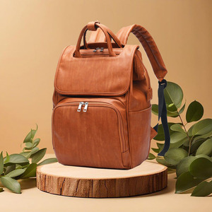 Mummy Backpack Vegan Leather Travel <b>Baby</b> Diaper <b>Bag</b> New Portable Women Mummy <b>Bag</b> - Product Image 6
