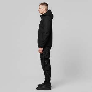 Pantalones Deportivos Techwear Personalizados para Hombre, Pantalones Funcionales con Múltiples Bolsillos, Correas de Nailon Ajustables, Detalles de Hebilla, Cintura Media, 100% Algodón - Product Image 5