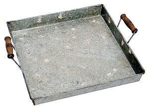 Meilleure vente plateau galvanisé design admirable plateau de service galvanisé de forme ronde plateau galvanisé de qualité de luxe à bon prix - Product Image 2