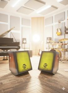 Cajon compact en bois angulaire traditionnel Solobeat, émeraude, trapézoïde, boîte à rythmes - Product Image 4