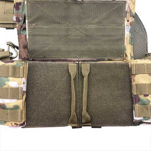 Fabricante sólido negro hombres chaleco táctico al por mayor de alta calidad peso ligero chaleco táctico fabricante de ropa personalizado hombres - Product Image 5