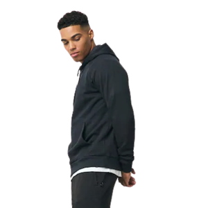 <b>Plain</b> <b>Black</b> Pullover <b>Hoodie</b> Unisex Cotton Fleece Hooded Sweatshirt Casual Winter Wear Street Fashion Wholesale Factory - Product Image 6