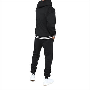 Tenue de jogging Tech en polaire personnalisée de haute qualité pour hommes, taille XL, vêtements de sport légers et respirants pour l'hiver, survêtement à rayures unies - Product Image 6