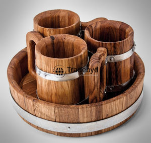 Tasse en bois de luxe avec texture lisse et large artisanat élégant pour verres de qualité supérieure par Tradebyd - Product Image 4