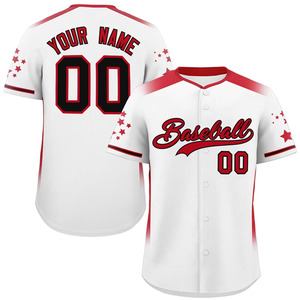 Maillot de baseball personnalisé avec impression par sublimation Softball Training Wear Polyester Sport Wear Baseball Jersey - Product Image 6