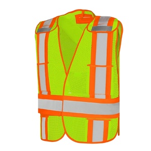 Chaleco de Seguridad Reflectante de Alta Visibilidad ANSI Clase 1 y EN ISO 20471 Clase 2 Impermeable con Logotipo Personalizable para Trabajos de Construcción - Product Image 1