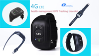 Détecteur de chute pour personnes âgées, bracelet GPS d'urgence, moniteur de fréquence cardiaque SpO2, SOS, IP67 pour seniors, santé personnelle des personnes âgées
