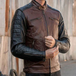 แจ็คเก็ตมอเตอร์ไซค์หนังแท้แขนยาว STAR FAITH รุ่นขายดี น้ำหนักเบา สำหรับฤดูหนาว คุณภาพสูง สินค้าใหม่ รับสั่งทำ - Product Image 3