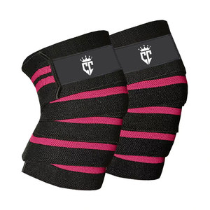 Best Quality Neoprene Knee Wraps for <b>Weight</b> Lifting Custom Made Lightweight Non-Slip Unisex with Comfortable Fit - Product Image 1