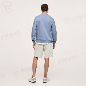 Sudadera de Cuello Redondo Lisa 100% Algodón para Hombre, Sudaderas Casuales con Logotipo Personalizado al por Mayor, Sudadera Básica Suave y Cómoda para Hombre - Product Image 5