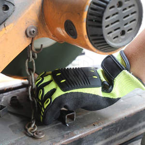 Gants de sécurité résistants aux chocs et à l'huile de haute qualité pour les travaux lourds Gants de mécanicien durables - Product Image 5