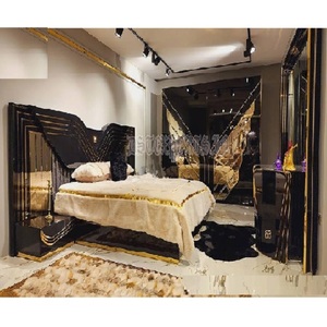 Ensemble de chambre à coucher en teck de qualité supérieure ultra-luxe avec taille personnalisée et design léger pour les maisons modernes - Product Image 1