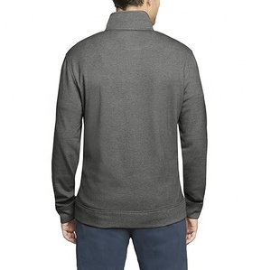 Nueva Llegada Sudadera de Forro Polar para Hombre, de Manga Larga, con Media Cremallera, Lisa, 100% Algodón, para Invierno y Uso Casual - Product Image 6