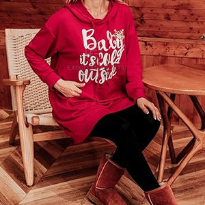 Sudaderas Largas Casuales para Mujer para Uso en Exteriores, 100% Algodón Transpirable, Logotipo Frontal Personalizable - Product Image 3