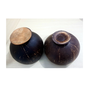 Tazón de cáscara de coco liso y pulido, ideal para exhibición de aperitivos o almacenamiento de cocina con atractivo orgánico - Product Image 6