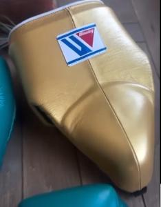 2025 Top qualité en cuir véritable couleur noire gagnant boxe Sparring gants de boxe protège-tête aine garde MS-SS - Product Image 5