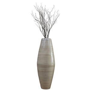 Luxe Whitespun Bambou Floral Vase À La Main Brillant Basique Bambou Fleur Vase pour Salon Moderne En Gros Usage Décoratif - Product Image 4