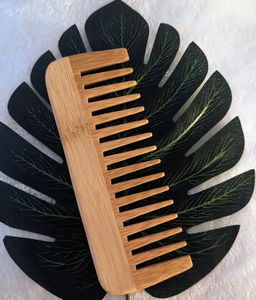 Natural Bamboo Wooden Comb For <b>Hair</b> Care Routine Supporting Healthy Scalp Circulation And Smooth <b>Hair</b> Styling Daily - Product Image 5