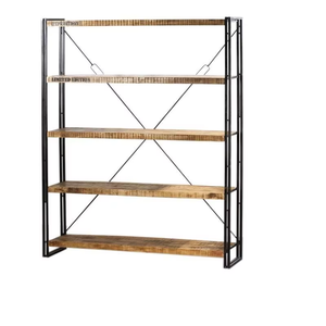 Étagère en métal rustique industrielle moderne portable pour bureau à domicile et école stockage facile d'atelier-assemblage requis - Product Image 1