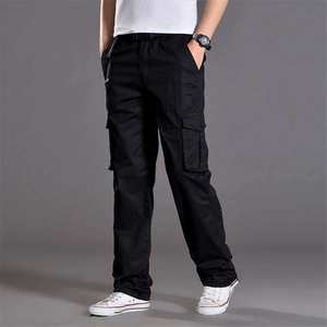 Logo personnalisé OEM Pantalon de jogging cargo pour hommes avec plusieurs poches Pantalon de survêtement droit personnalisé Pantalons pour hommes Pantalons cargo - Product Image 3