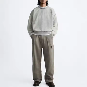 Sudaderas para Hombre, Personalizadas, Unisex, Lisas, de Invierno, de Manga Larga, Gruesas, con Lavado Ácido - Product Image 2