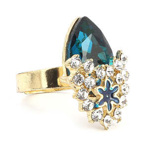 Anillo de dedo para mujer - Verde marino - Product Image 1