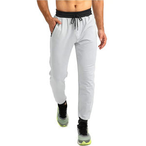 Wholesale Custom <b>Men</b> Sweatpants Solid Color Workout Man Casual Jogger <b>Trousers</b> Fashion <b>Sports</b> Wear With Pocket Cotton <b>Trousers</b> - Product Image 1