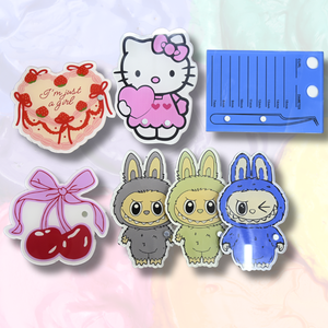 Bandeja de pestañas acrílica transparente profesional, azulejo de pestañas con imán de pinzas para sostener cualquier diseño de dibujos animados personalizable - Product Image 6