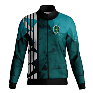 Veste en similicuir élégante et chaude pour l'hiver Fermeture à glissière Polyester Sublimation Imprimé Respirant Imperméable Maillot coupe-vent - Product Image 5