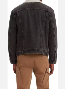 <b>Men's</b> Casual <b>Sherpa</b> Fleece <b>Jacket</b> Stand Collar Windproof & Breathable Customizable High Quality Bangladesh Wholesale - Product Image 3