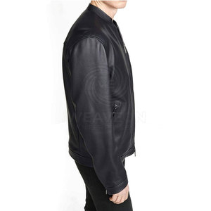 Vestes en cuir de nouvelle conception Vestes en cuir de haute qualité avec une texture lisse Meilleur matériau Vestes en cuir pour hommes - Product Image 4